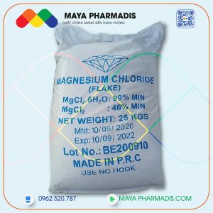 Magie Chlorua vảy – MgCl2.6H2O – Magnesium Chloride Flake Trung Quốc dạng vảy dùng trong Nuôi trồng Thuỷ sản