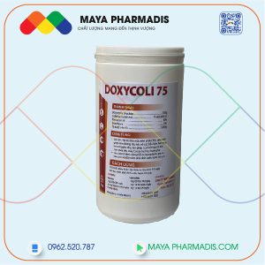 DOXYCOLI 75 đặc trị viêm mũi, viêm phổi ở gia súc gia cầm