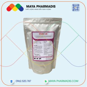 ENRO 20 đặc trị bệnh viêm phổi, hen khẹc, bạch lị trên gia cầm