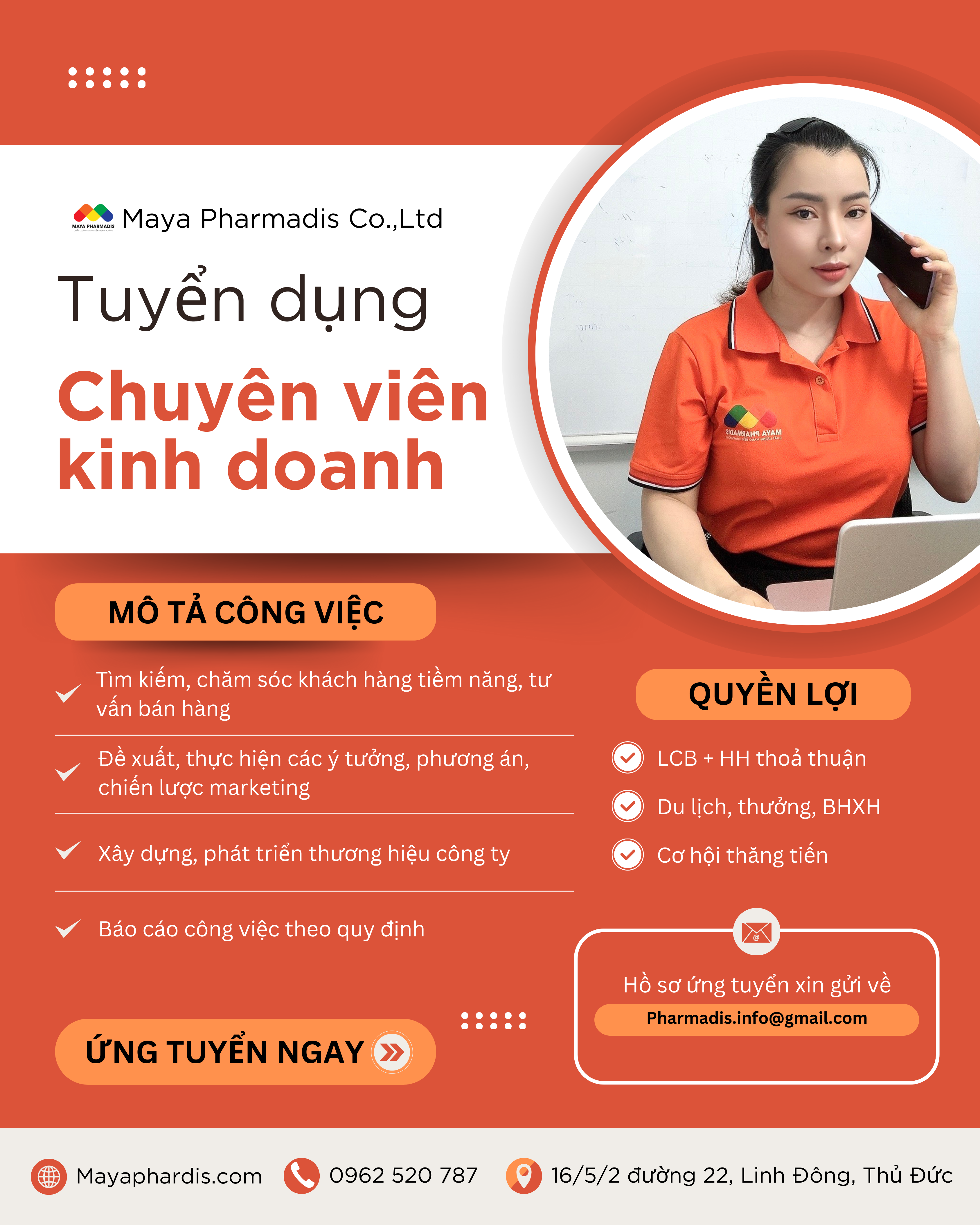 May Pharmadis tuyển dụng