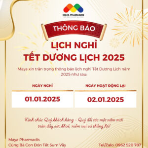 THÔNG BÁO NGHỈ TẾT DƯƠNG LỊCH 2025