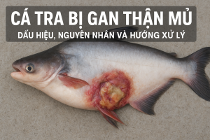 Gan thận mủ ở cá tra