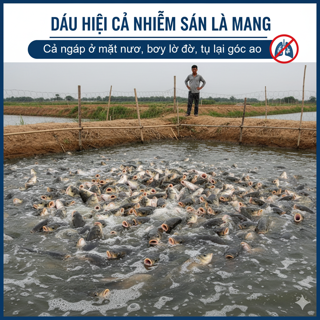 dẫu hiệu của sán lá mang
