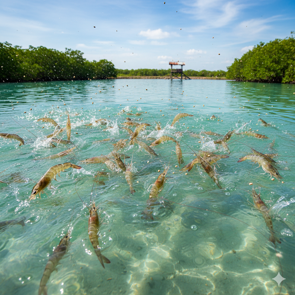 Ao tôm sau khi phục hồi vi sinh