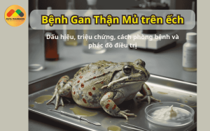 bệnh gan thận mủ trên ếch