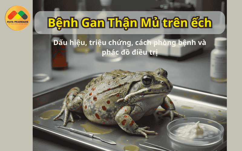 bệnh gan thận mủ trên ếch