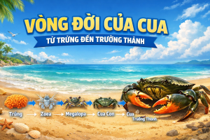 Vòng đời của cua