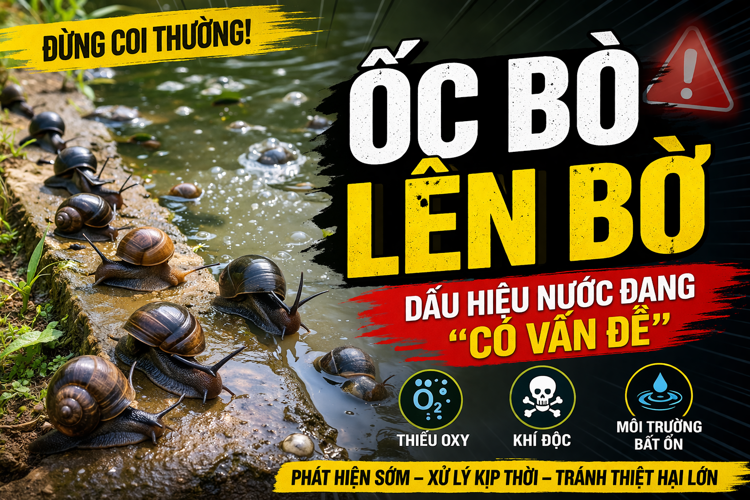 ốc bò lên bờ