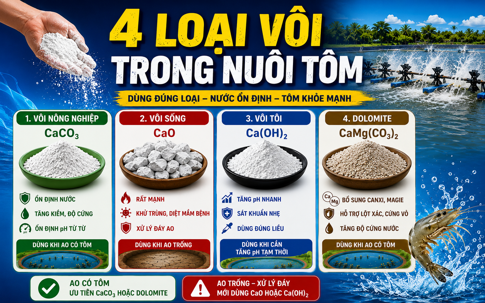 Sử dụng vôi