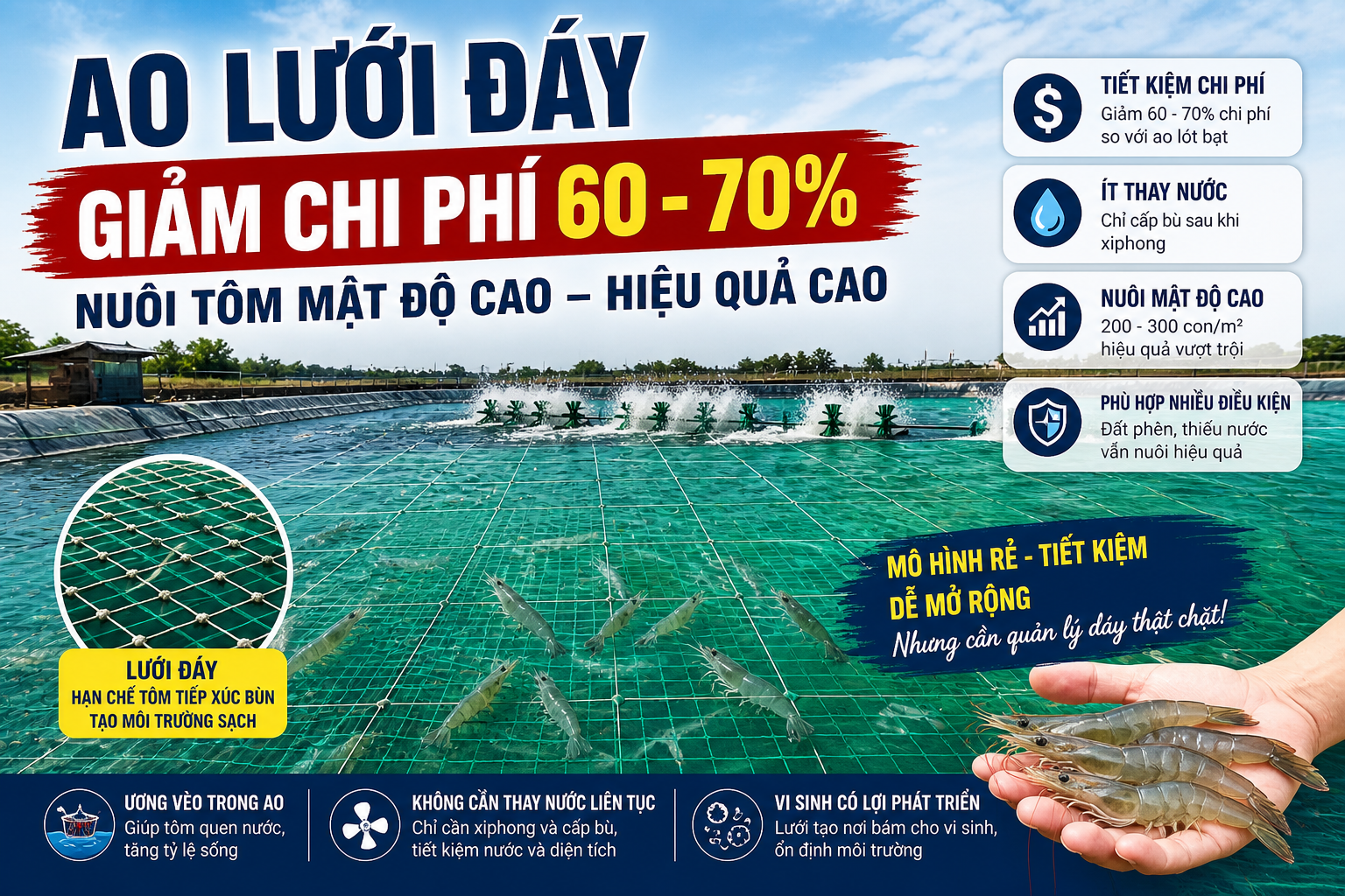 ao lót lưới đáy