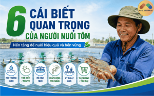 6 CÁI BIẾT QUAN TRỌNG GIÚP NGƯỜI NUÔI TÔM GIẢM RỦI RO, TĂNG HIỆU QUẢ