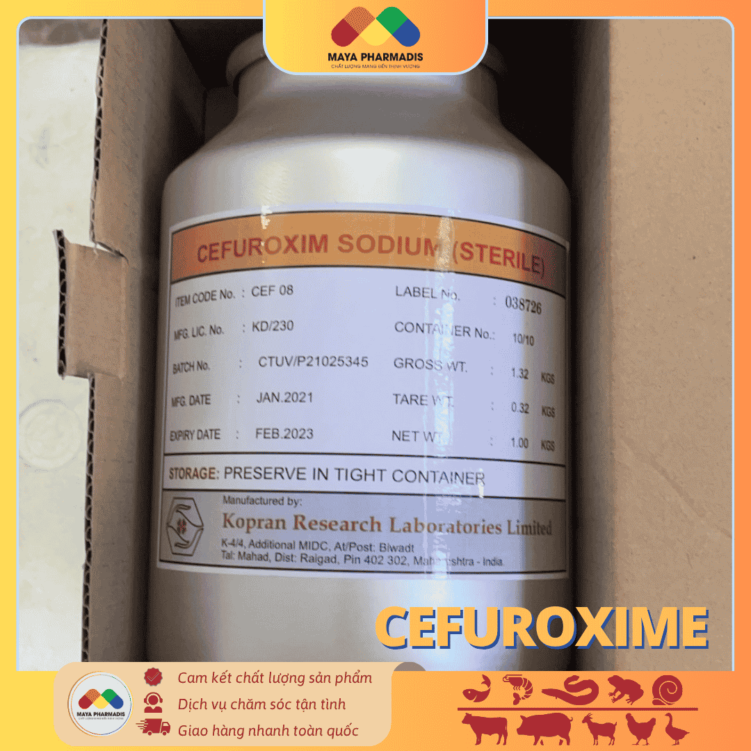 CEFUROXIME - KHÁNG SINH THÚ Y VÀ THUỶ SẢN PHỔ RỘNG - Ảnh 2