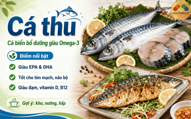 Cá thu – cá biển bổ dưỡng giàu Omega-3