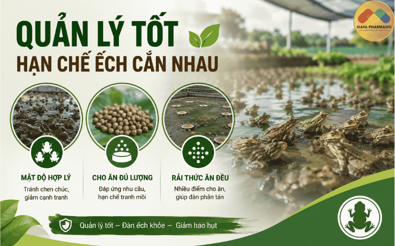 Mật độ nuôi cao làm tăng cạnh tranh