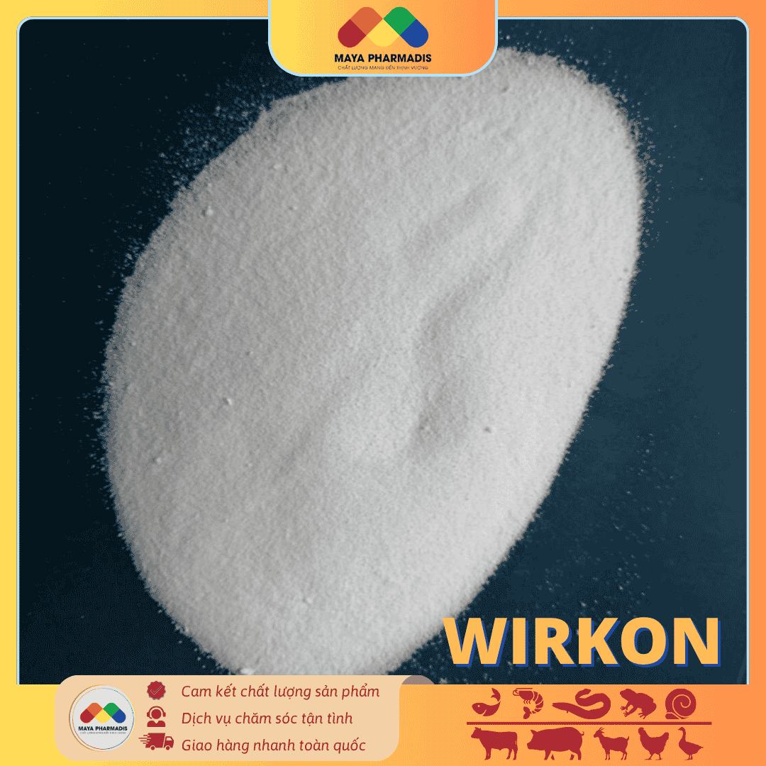 Wirkon – Potasium Monopersulfate – Hóa chất diệt khuẩn phổ rộng dùng trong Nuôi trồng thủy sản - Ảnh 2