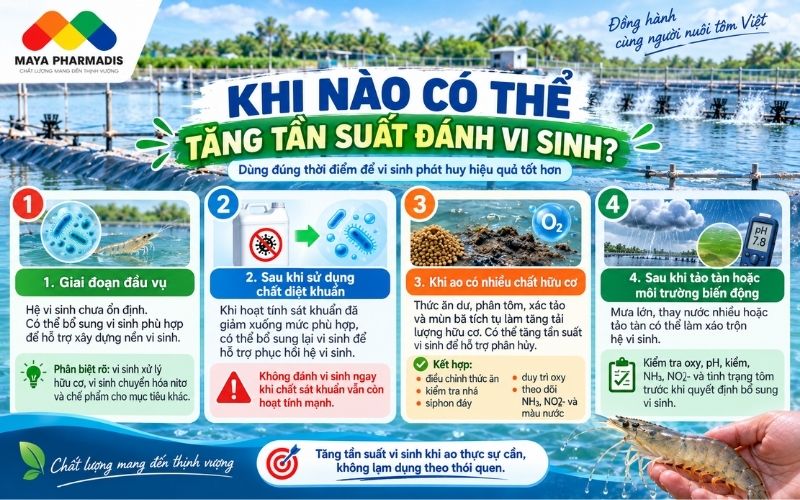 Khi nào tăng tuần suất đánh vi sinh