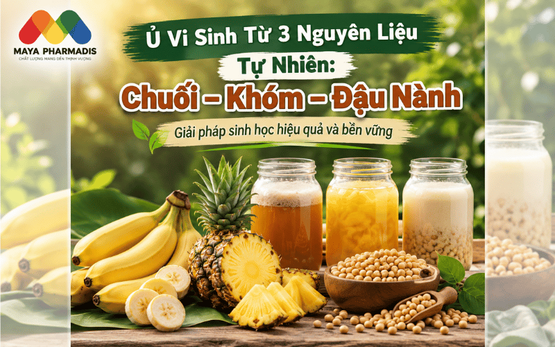 ủ vi sinh tự nhiên từ khóm chuối đậu nành