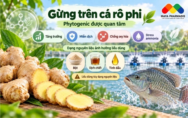 Ứng dụng trên cá rô phi