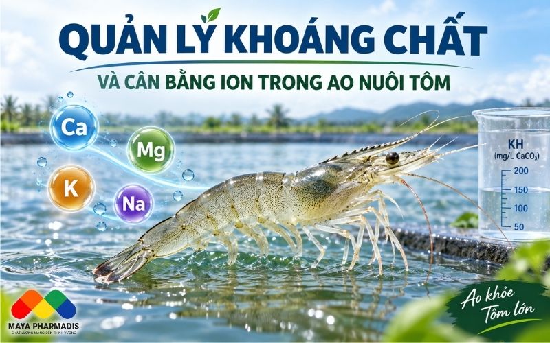 QUẢN LÝ KHOÁNG CHẤT VÀ CÂN BẰNG ION TRONG AO NUÔI TÔM