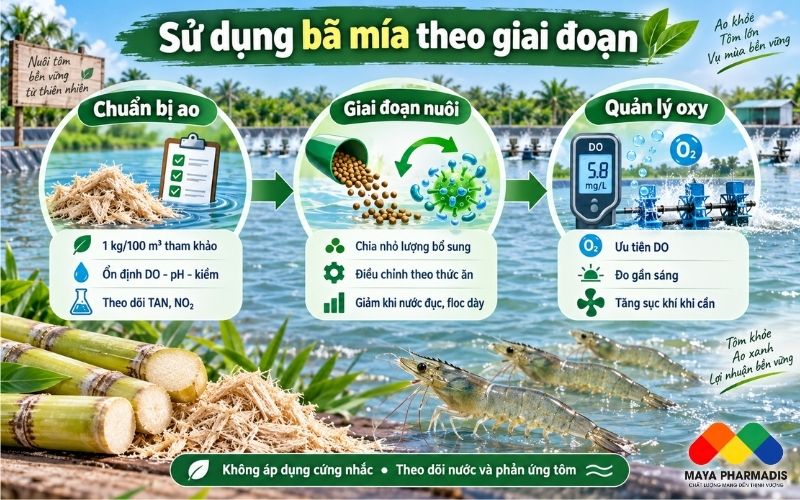 Sử Dụng Bã Mía Trong Giai Đoạn Chuẩn Bị Ao