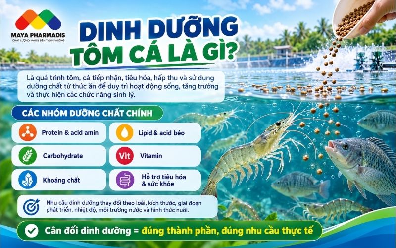 Dinh dưỡng tôm cá là gì
