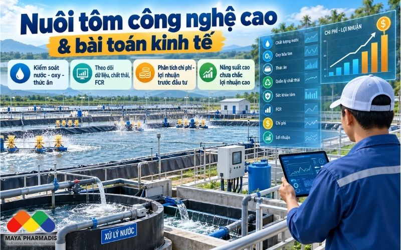 Nuôi tôm công nghệ cao và bài toán kinh tế