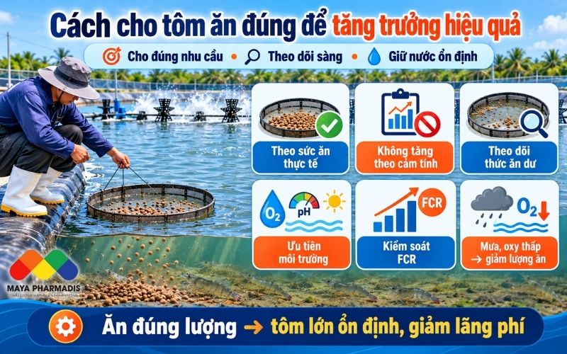 Cách Cho Tôm Ăn Đúng Để Tăng Trưởng Hiệu Quả
