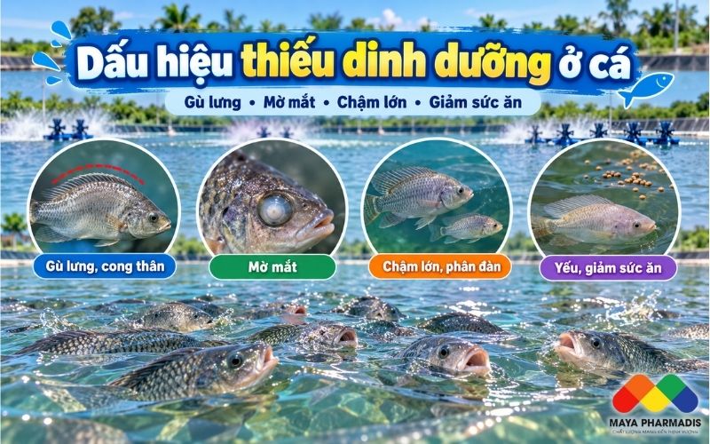 Dấu hiệu nhận biết thiếu dinh dưỡng ở cá