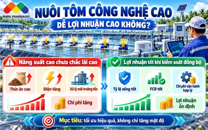 Nuôi tôm công nghệ cao có dễ tạo lợi nhuận cao không?