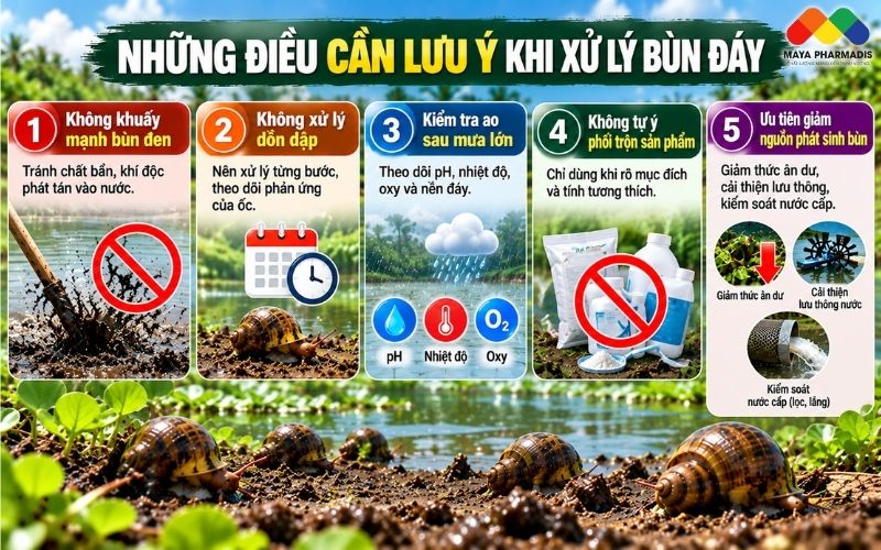 Những điều cần lưu ý khi xử lý bùn đáy