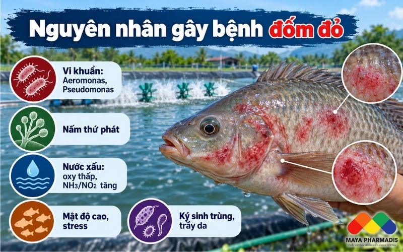 Nguyên nhân gây bệnh đốm đỏ