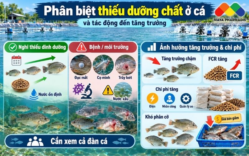 Phân biệt thiếu dưỡng chất với các vấn đề khác