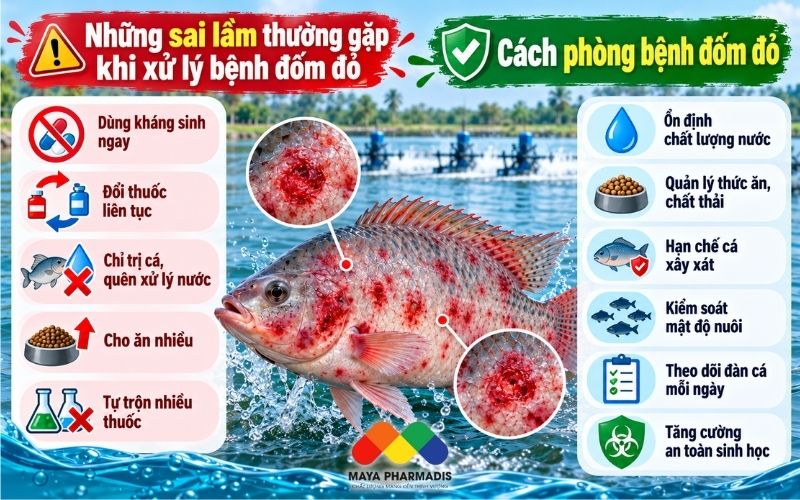 Những sai lầm thường gặp khi xử lý bệnh đốm đỏ