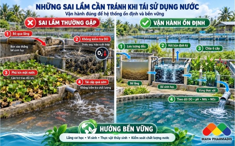 Những sai lầm thường gặp khi tái sử dụng nước
