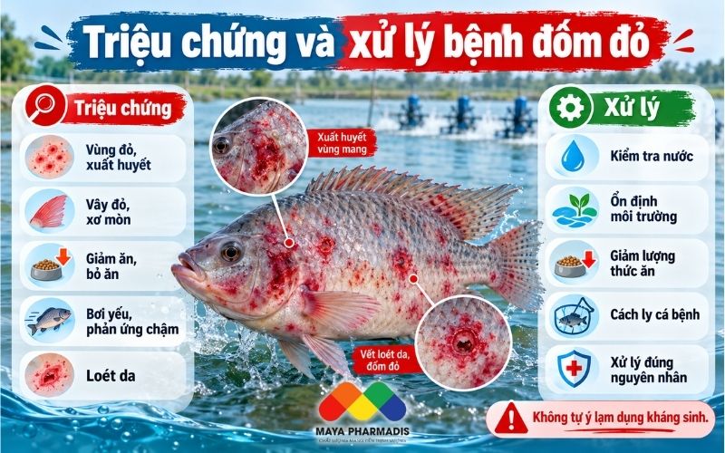 Triệu chứng của bệnh đốm đỏ