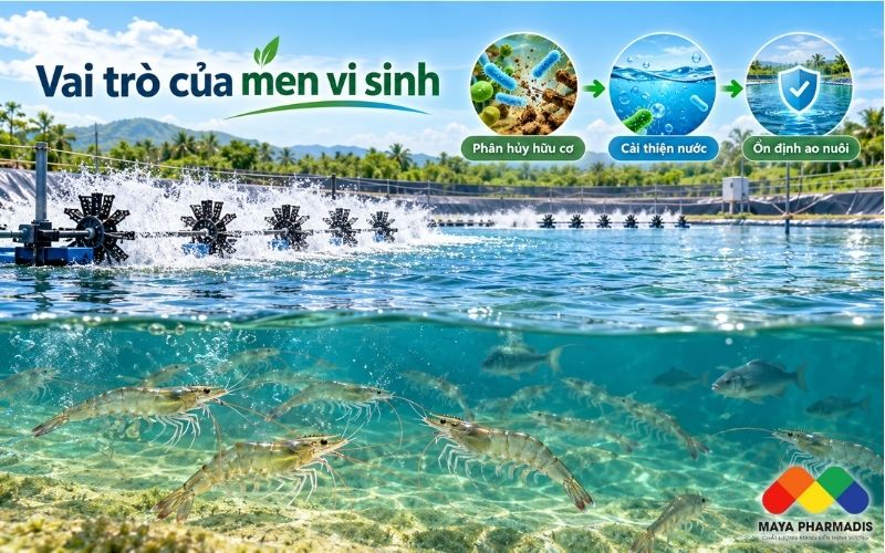 Vai trò của men vi sinh trong nuôi trồng thủy sản