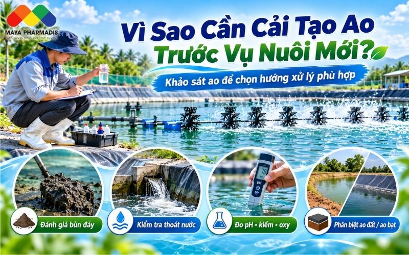 Vì sao cần cải tạo ao trước vụ nuôi mới?